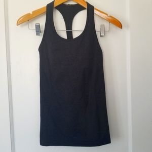 Lululemon Black Cool Racerback Tank Sz 4